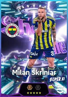 Milan Škriniar eFootball 2026 player card, 82 OVR CB