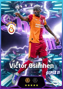 Victor Osimhen eFootball 2026 player card, 84 OVR CF