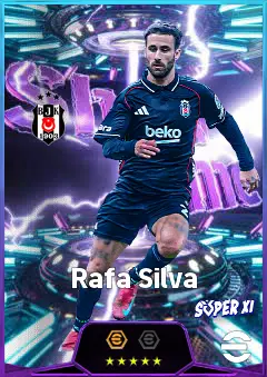 Rafa Silva eFootball 2026 player card, 82 OVR AMF