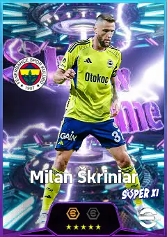 Milan Škriniar eFootball 2026 player card, 82 OVR CB