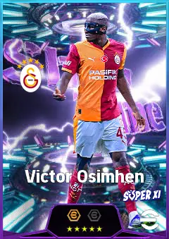 Victor Osimhen eFootball 2026 player card, 84 OVR CF