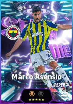 Marco Asensio eFootball 2026 player card, 82 OVR AMF