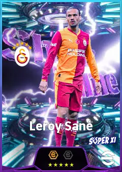 Leroy Sané eFootball 2026 player card, 83 OVR RWF