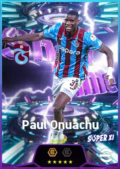 Paul Onuachu eFootball 2026 player card, 81 OVR CF