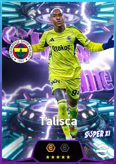 Talisca eFootball 2026 player card, 83 OVR AMF