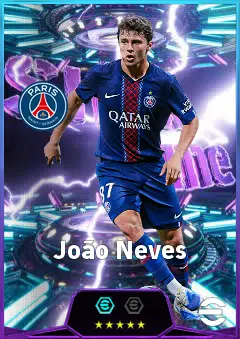 João Neves eFootball 2026 player card, 85 OVR CMF