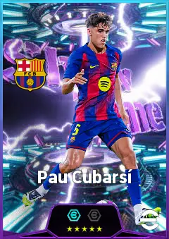 Pau Cubarsí eFootball 2026 player card, 85 OVR CB