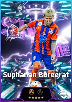 Suphanan Bureerat eFootball 2026 player card, 81 OVR RB