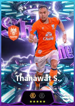 Thanawat S. eFootball 2026 player card, 80 OVR CMF