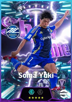 Soma Yuki eFootball 2026 player card, 83 OVR AMF