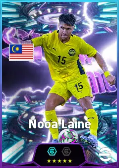 Nooa Laine eFootball 2026 player card, 82 OVR CMF