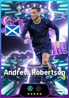 Andrew Robertson eFootball 2026 player card, 83 OVR LB