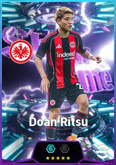 Doan Ritsu eFootball 2026 player card, 85 OVR RMF