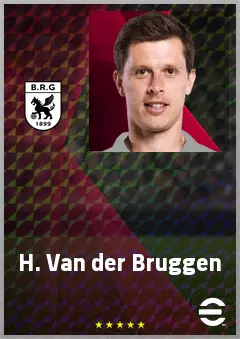 H. Van der Bruggen eFootball 2026 player card, 70 OVR DMF