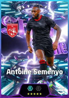 Antoine Semenyo eFootball 2026 player card, 86 OVR RWF