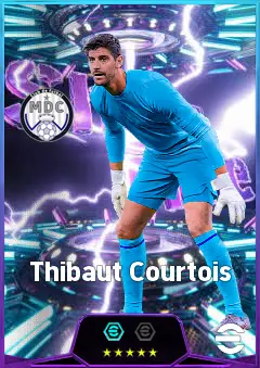 Thibaut Courtois eFootball 2026 player card, 85 OVR GK