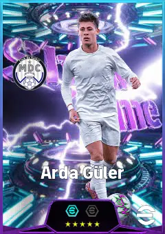Arda Güler eFootball 2026 player card, 86 OVR AMF