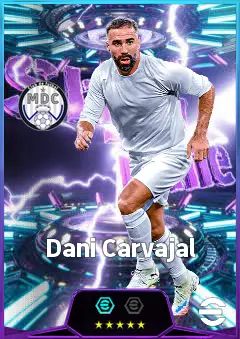 Dani Carvajal eFootball 2026 player card, 82 OVR RB
