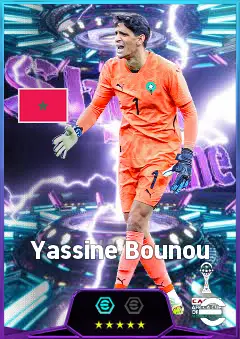 Yassine Bounou eFootball 2026 player card, 82 OVR GK