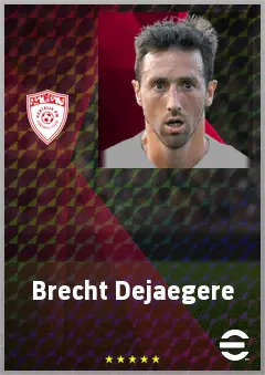 Brecht Dejaegere eFootball 2026 player card, 70 OVR CMF