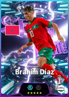 Brahim Díaz eFootball 2026 player card, 84 OVR RMF