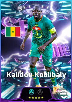 Kalidou Koulibaly eFootball 2026 player card, 82 OVR CB