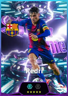 Pedri eFootball 2026 player card, 86 OVR CMF