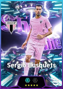 Sergio Busquets eFootball 2026 player card, 84 OVR DMF