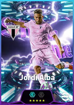 Jordi Alba eFootball 2026 player card, 83 OVR LB