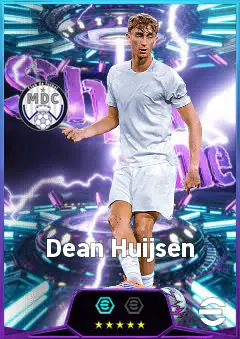 Dean Huijsen eFootball 2026 player card, 84 OVR CB