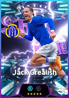 Jack Grealish eFootball 2026 player card, 84 OVR LWF