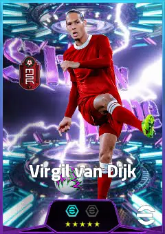 Virgil van Dijk eFootball 2026 player card, 87 OVR CB