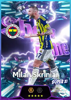 Milan Škriniar eFootball 2026 player card, 82 OVR CB