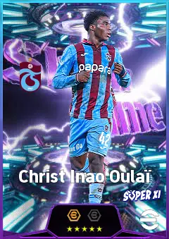 Christ Inao Oulaï eFootball 2026 player card, 80 OVR DMF