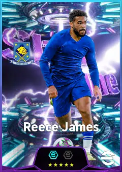 Reece James eFootball 2026 player card, 85 OVR RB
