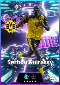 Serhou Guirassy eFootball 2026 player card, 84 OVR CF
