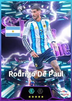 Rodrigo De Paul eFootball 2026 player card, 83 OVR CMF