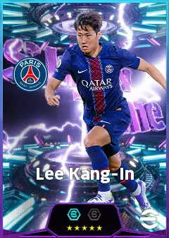 Lee Kang-In eFootball 2026 player card, 84 OVR RWF