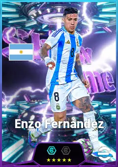 Enzo Fernández eFootball 2026 player card, 86 OVR CMF