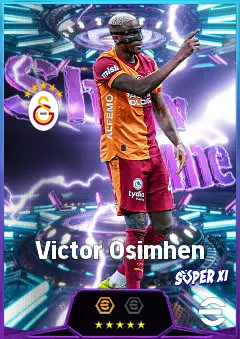 Victor Osimhen eFootball 2026 player card, 84 OVR CF