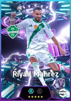 Riyad Mahrez eFootball 2026 player card, 84 OVR RWF