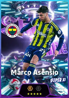 Marco Asensio eFootball 2026 player card, 83 OVR AMF