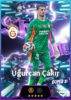 Uğurcan Çakır eFootball 2026 player card, 81 OVR GK