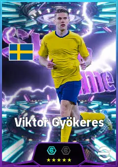 Viktor Gyökeres eFootball 2026 player card, 86 OVR CF