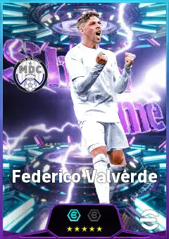 Federico Valverde eFootball 2026 player card, 86 OVR CMF