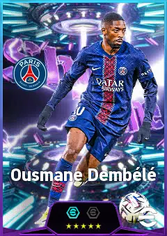 Ousmane Dembélé eFootball 2026 player card, 87 OVR CF