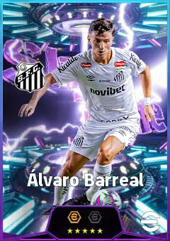 Álvaro Barreal eFootball 2026 player card, 80 OVR LMF