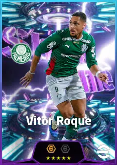 Vitor Roque eFootball 2026 player card, 82 OVR CF