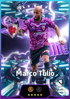 Marco Túlio eFootball 2026 player card, 80 OVR RWF