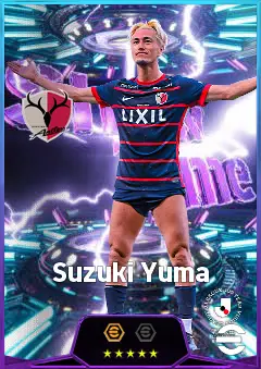 Suzuki Yuma eFootball 2026 player card, 81 OVR CF
